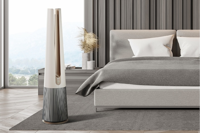 LG PuriCare™ AeroTower 風革機 - 二合一 (象牙白) (特定通路銷售), FS151PBF0