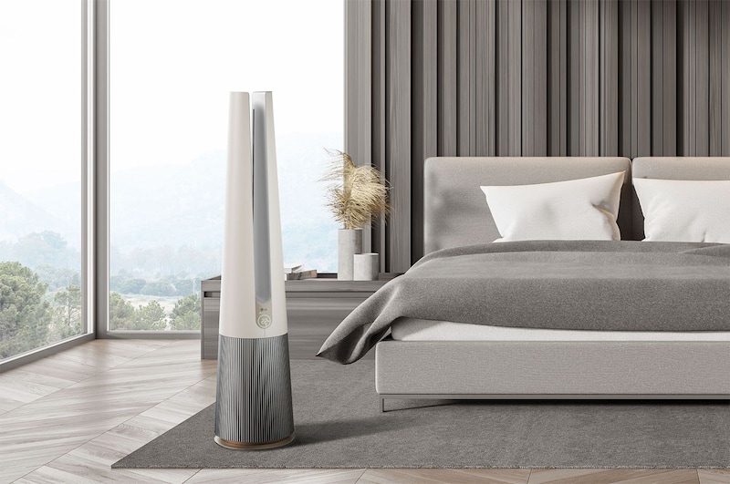 LG PuriCare™ AeroTower Hit 風革機-二合一涼風系列清淨機 (經典版) (奶茶棕), FS151PCK0