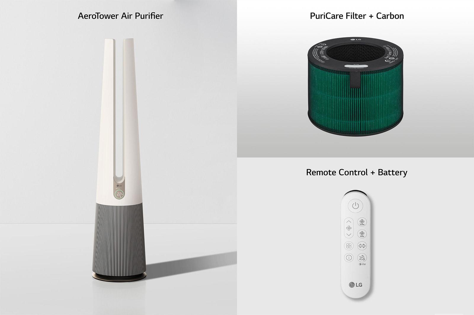 LG PuriCare™ AeroTower Hit 風革機-二合一涼風系列清淨機 (經典版) (奶茶棕), FS151PCK0