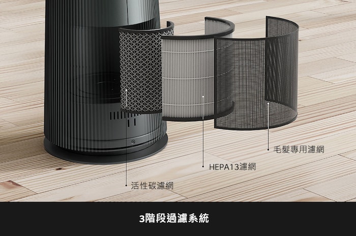 LG PuriCare™ AeroTower 風革機 - 三合一涼暖系列｜Objet Collection<sup>®</sup> (石墨綠), FS151PGE0