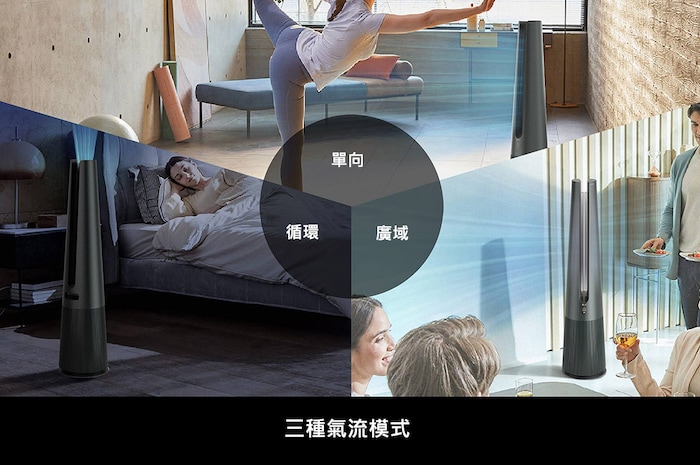 LG PuriCare™ AeroTower 風革機 - 三合一涼暖系列｜Objet Collection<sup>®</sup> (石墨綠), FS151PGE0