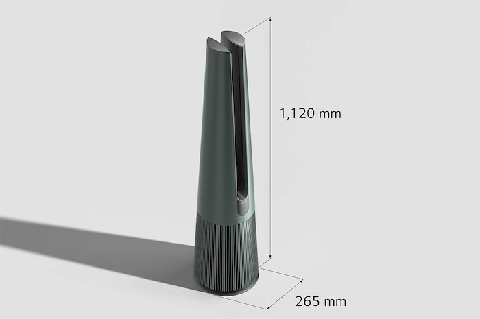 LG PuriCare™ AeroTower 風革機 - 三合一涼暖系列｜Objet Collection<sup>®</sup> (石墨綠), FS151PGE0
