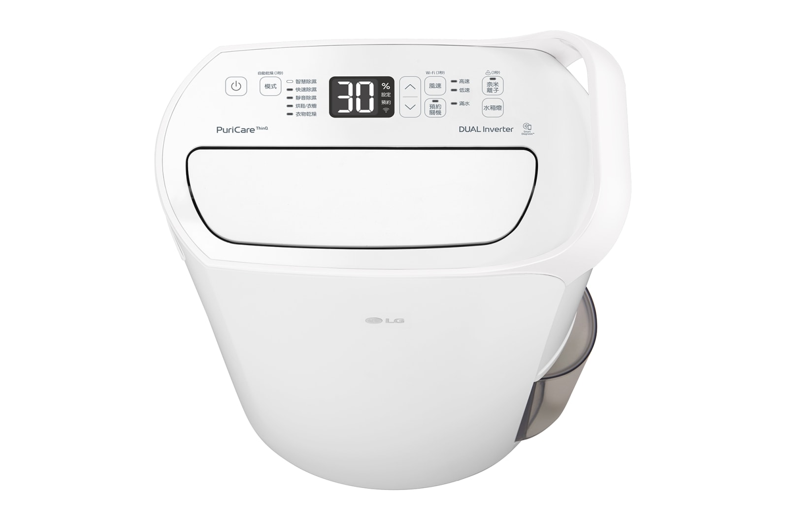 LG PuriCare™ WiFi變頻除濕機-白色/18公升, MD181QWK3