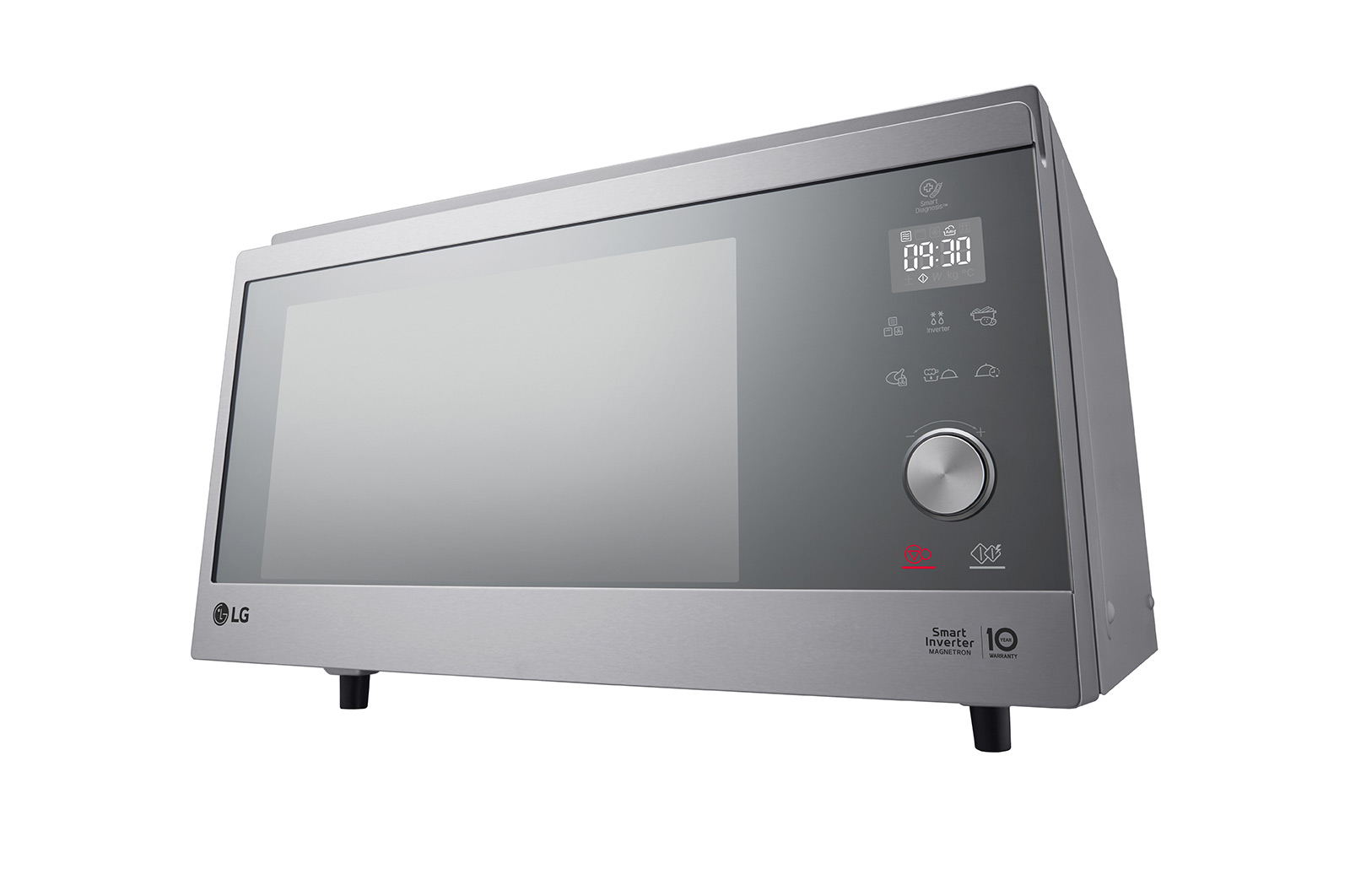LG 39公升 NeoChef™ 智慧變頻微波爐｜典雅銀｜一機多功, MJ3965ACR
