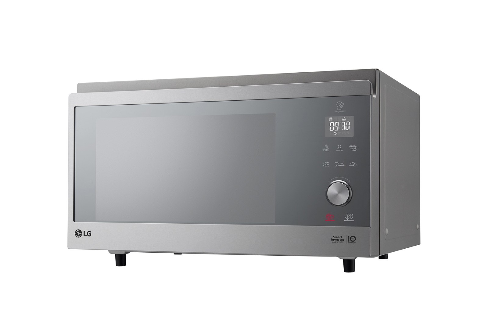 LG 39公升 NeoChef™ 智慧變頻微波爐｜典雅銀｜一機多功, MJ3965ACR