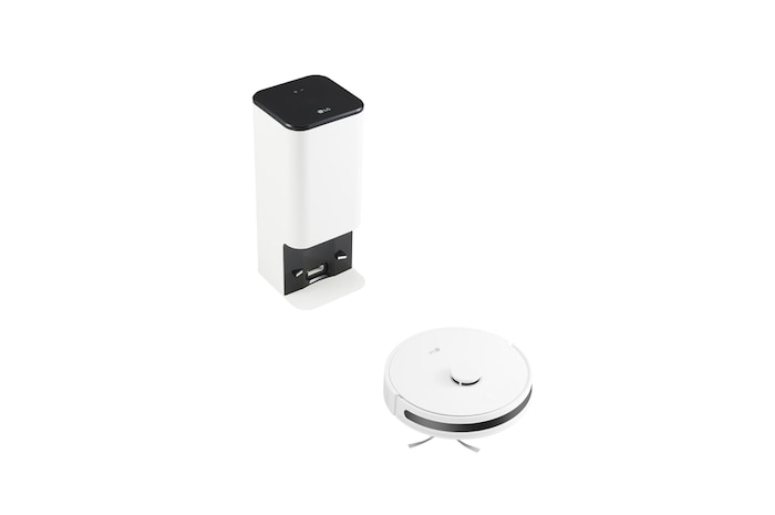 LG CordZero™ R5T 濕拖掃地機器人｜雲朵白｜自動除塵, R5ULTIMATE1