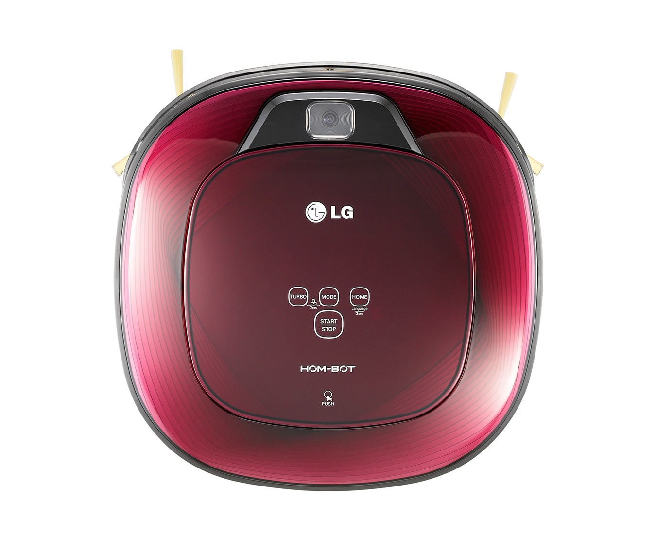 LG 雙眼小精靈 清潔機器人 好正款 / 紫色 VR64701LVM 正視圖