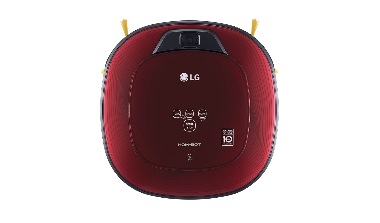 LG 雙眼小精靈 清潔機器人 好正款 / 紅色 VR64702LVM 正視圖
