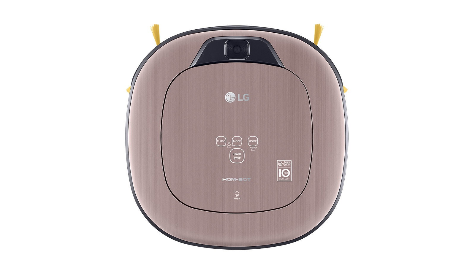 LG 雙眼小精靈 清潔機器人 (變頻版) 好正款 / 高貴金 VR65720LVMP 正視圖
