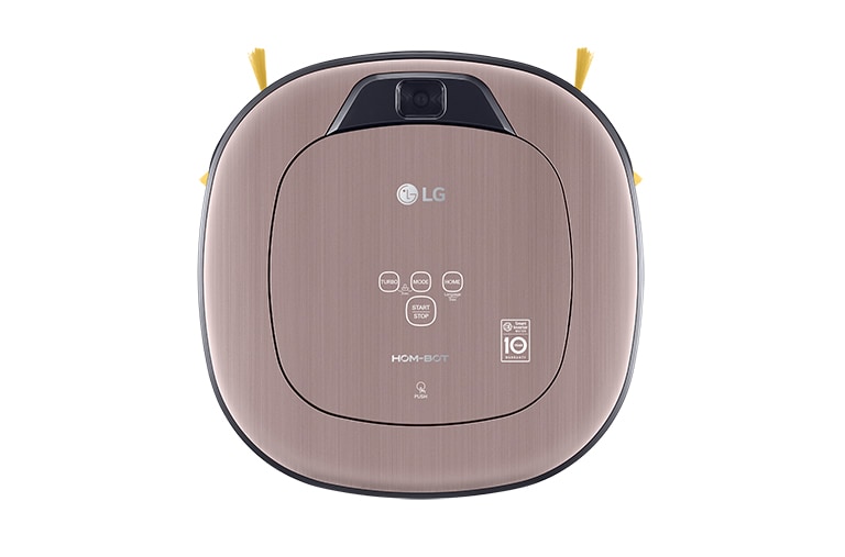 LG 雙眼小精靈 清潔機器人 (變頻版) 好正款 / 高貴金 VR65720LVMP 正視圖
