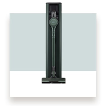 此影像展示了 LG All-in-One Tower (Steam) 蒸氣吸塵機 Objet Collection。