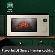 LG 39公升 NeoChef™Objet Collection<sup>®</sup>  智慧變頻微波爐｜雪霧白｜一機多功, MJ3965BCP