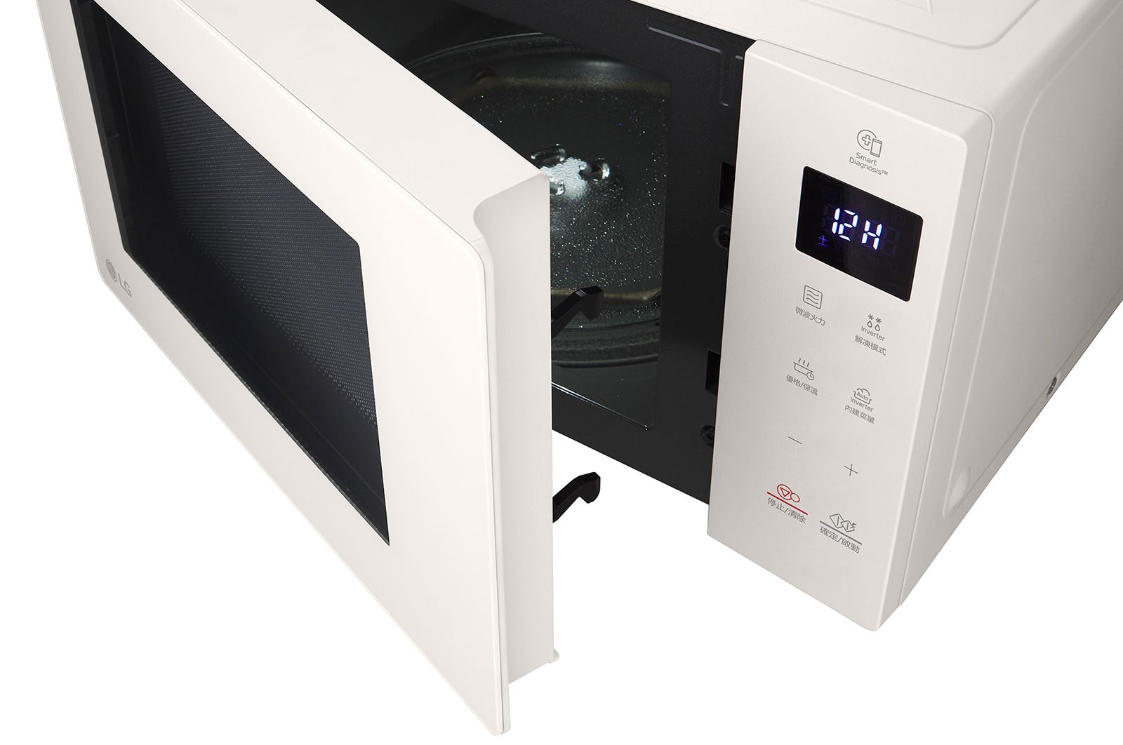 LG 25公升 NeoChef™Objet Collection<sup>®</sup>  智慧變頻微波爐｜冰瓷白, MS2535GIK
