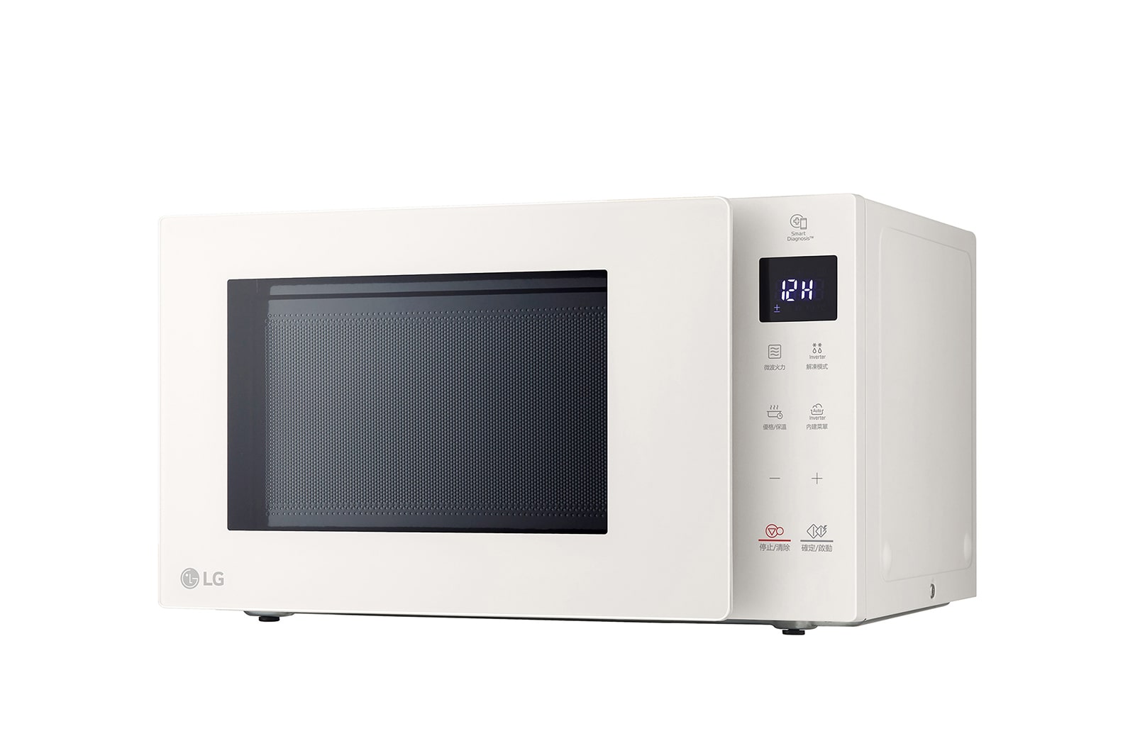 LG 25公升 NeoChef™Objet Collection<sup>®</sup>  智慧變頻微波爐｜冰瓷白, MS2535GIK