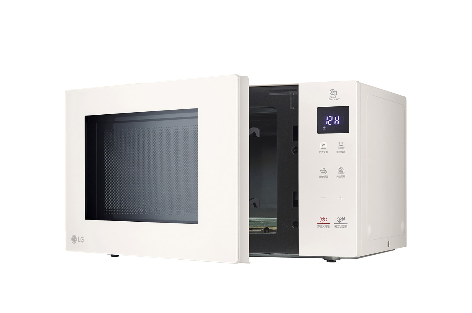 LG 25公升 NeoChef™Objet Collection<sup>®</sup>  智慧變頻微波爐｜冰瓷白, MS2535GIK