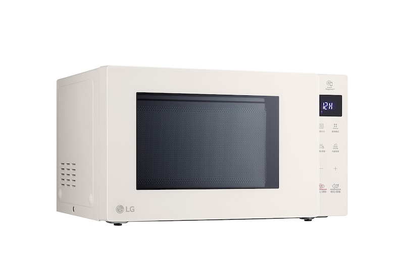 LG 25公升 NeoChef™Objet Collection<sup>®</sup>  智慧變頻微波爐｜冰瓷白, MS2535GIK
