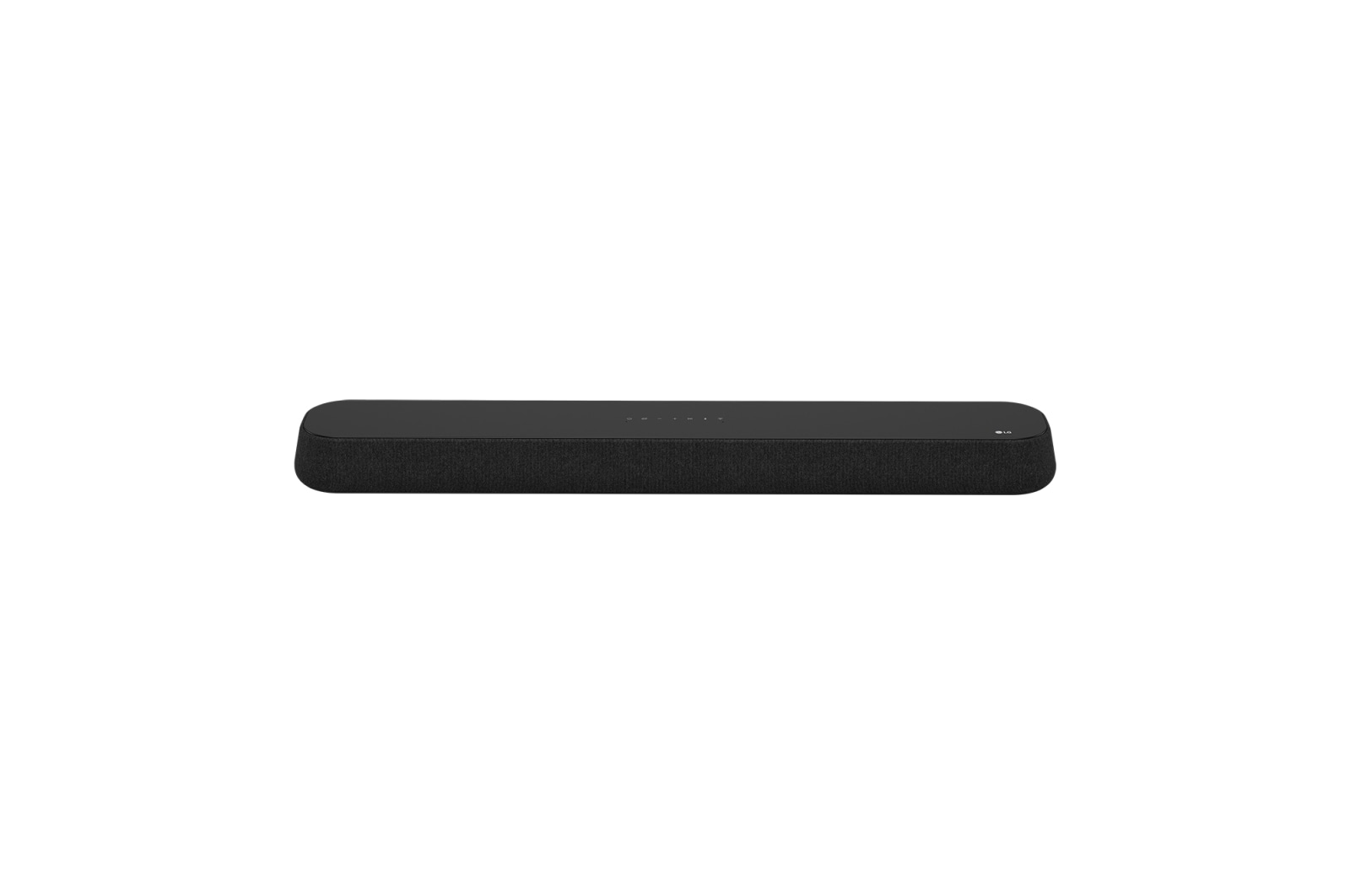 45 degree front angle view of soundbar