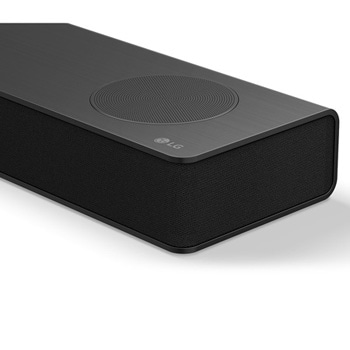 LG Soundbar S80TR 側角的頂斜角視圖