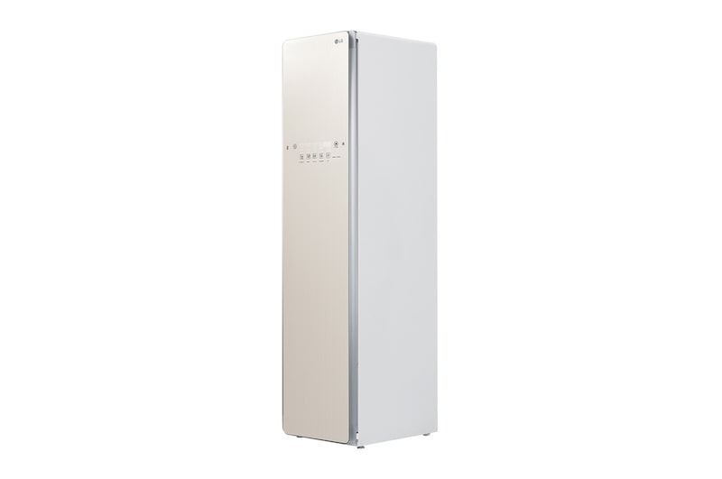 LG 三件組 Styler<sup>®</sup>蒸氣電子衣櫥｜亞麻紋象牙白, E523IR