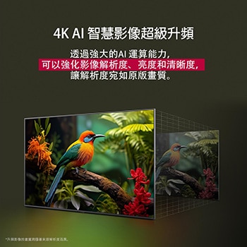 在現代風格的客廳中，一台螢幕巨大的 LG TV 安裝在牆上，下方是 LG Soundbar。