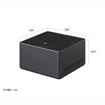 Zero Connect Box 和以公釐為單位的對應尺寸。