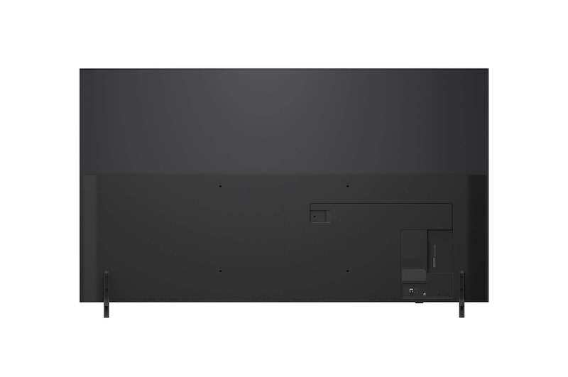 LG QNED82 TV 的後視圖