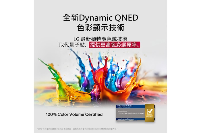 alpha 7 AI 處理器 Gen8 亮起黃色光芒,並且從其散發出五彩斑斕的光束。標題說明處理器如何提供 4K 畫質、令人驚嘆的色彩和亮度。