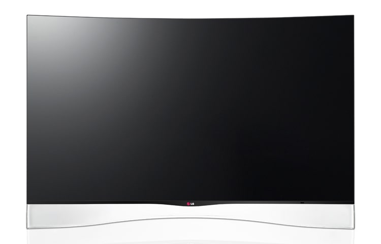 Front view of LG 55型 曲面 OLED TV 55EA970T