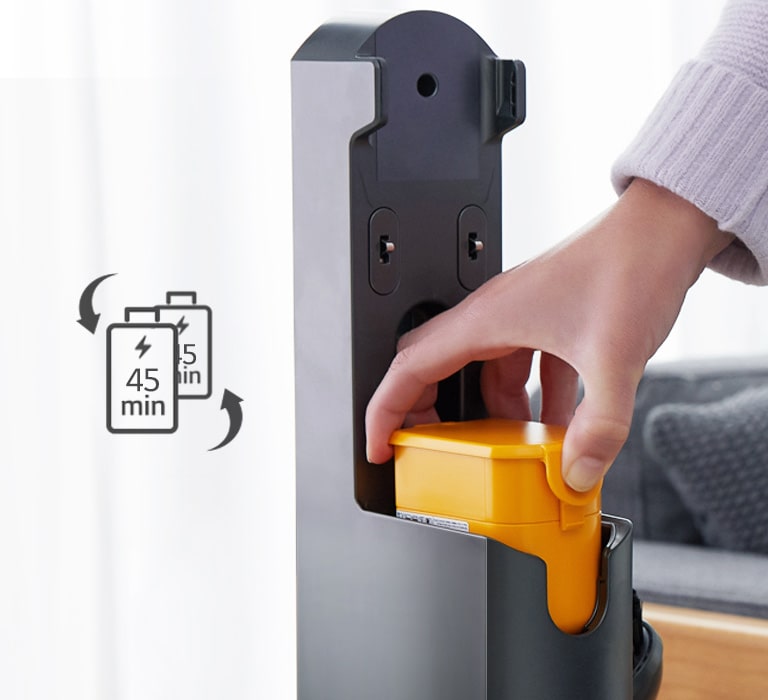 雙電池便利更換設計