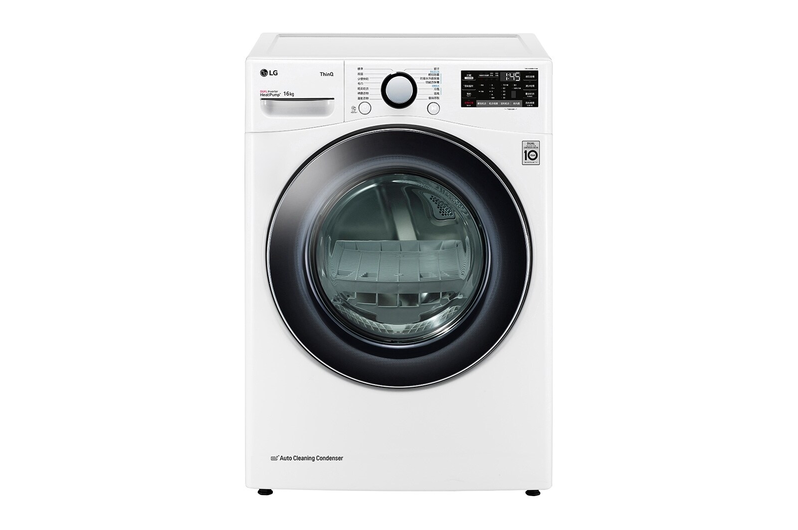 LG 洗乾衣機堆疊／蒸洗脫18公斤 除濕式乾衣16公斤 (冰磁白), FD18WPT