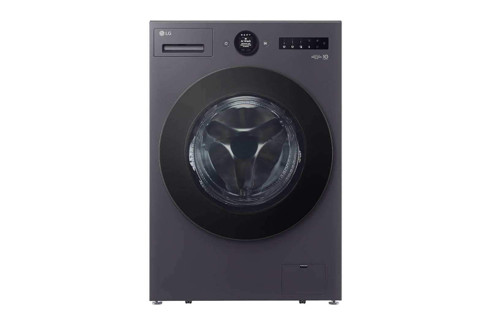 15公斤滾筒洗衣機｜夜墨灰｜AI DD™ 蒸洗脫烘, WD-S15NDB 正視圖
