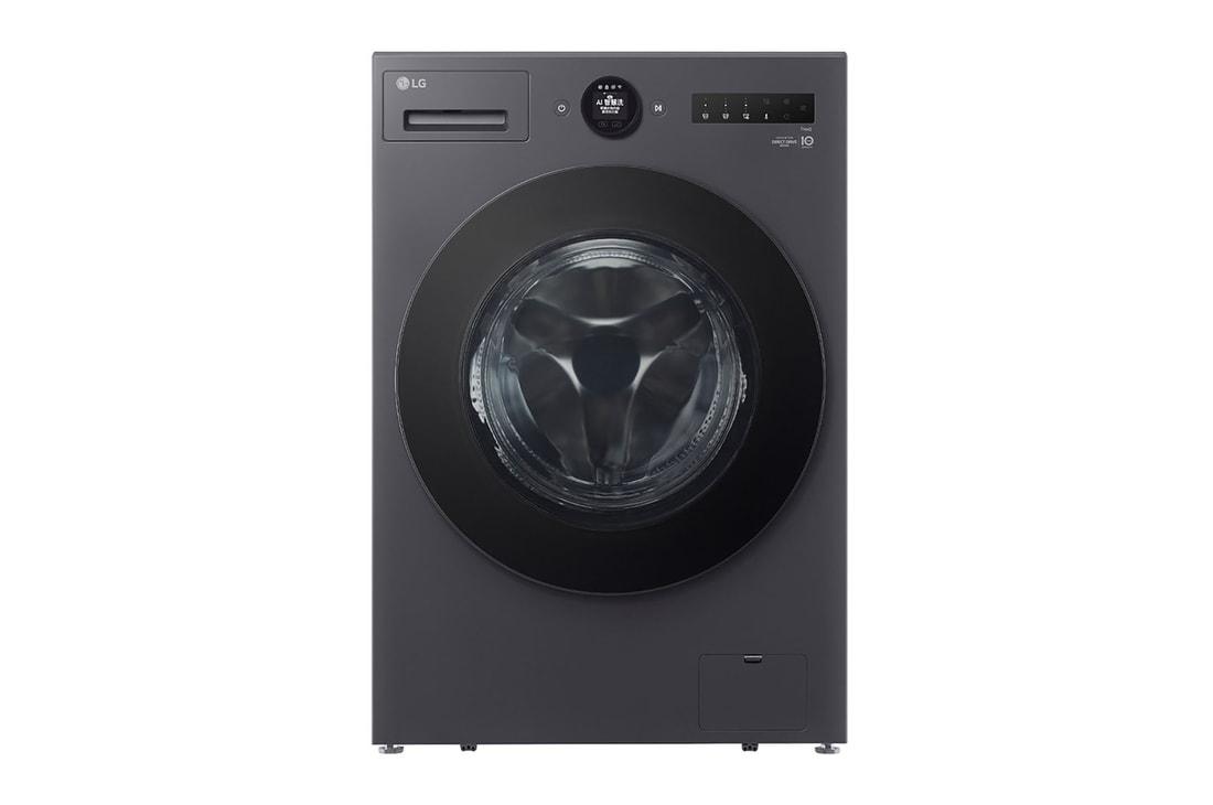 18公斤滾筒洗衣機｜夜墨灰｜AI DD™ 蒸洗脫烘, WD-S18NDB 正視圖
