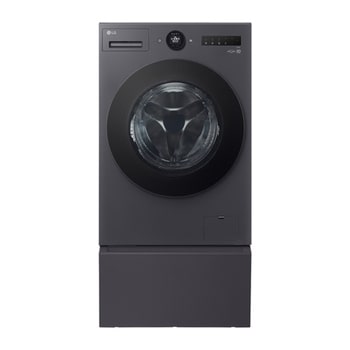 LG AI DD™蒸氣滾筒洗衣機 (蒸洗脫烘)｜15公斤洗衣容量+抽屜櫃 (夜墨灰)