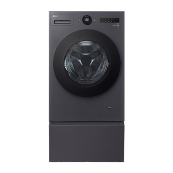 LG AI DD™蒸氣滾筒洗衣機 (蒸洗脫烘)｜18公斤洗衣容量+抽屜櫃 (夜墨灰)