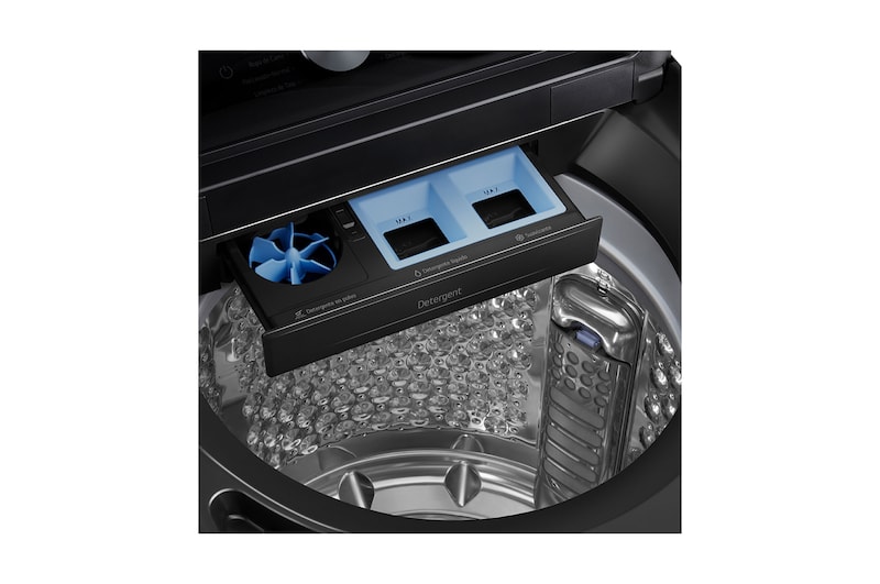 WTTD18OB.WR100VB 直立式洗衣機的機蓋關閉過程，展現平滑緩慢的關蓋設計。