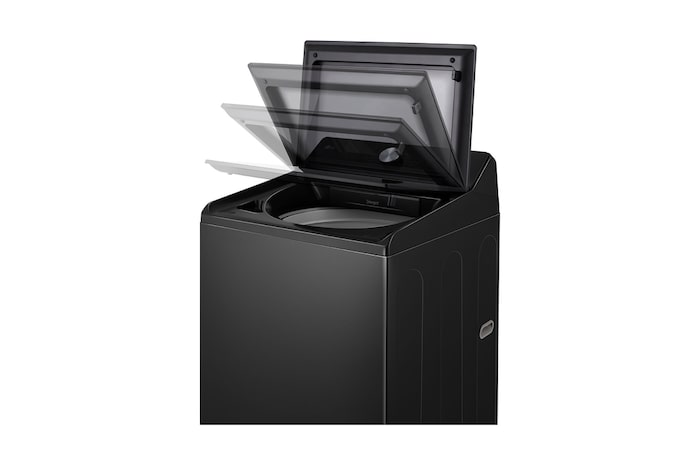 機蓋打開狀態的左側透視圖