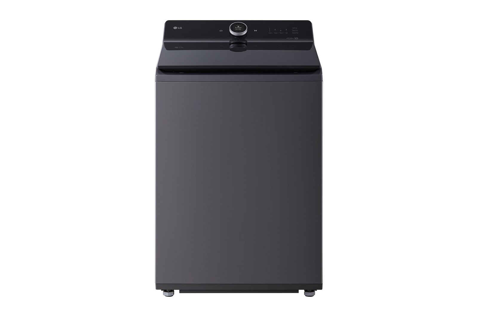27kg 直立式洗衣機（黑色不鏽鋼）- AI DD™，6 Motion™，TurboWash3D™ WT-TD23HG.AEGBTST 正視圖