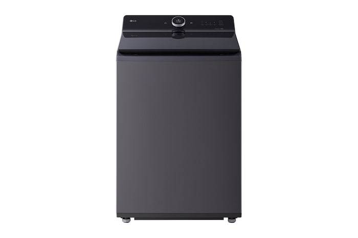 27kg 直立式洗衣機(黑色不鏽鋼)- AI DD™,6 Motion™,TurboWash3D™ WT-TD23HG.AEGBTST 正視圖