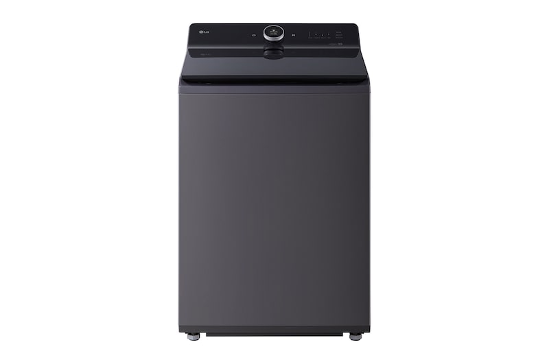 27kg 直立式洗衣機（黑色不鏽鋼）- AI DD™，6 Motion™，TurboWash3D™ WT-TD23HG.AEGBTST 正視圖