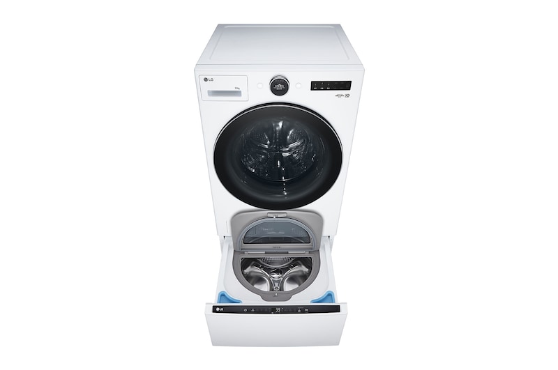 LG 洗22+2.5公斤 TWINWash 雙能洗｜冰瓷白｜蒸洗脫, TW22FWPT.S250HW