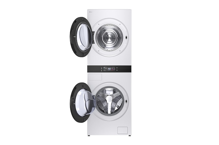 LG WashTower WD-S1818EW 搭載 Smart Pairing™ 功能,可自動連結洗衣和乾衣行程。
