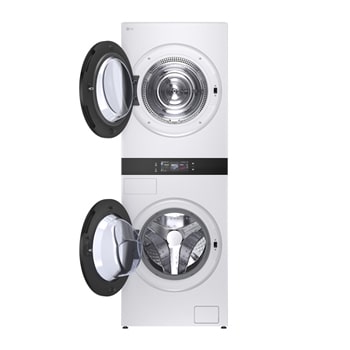 LG WashTower WD-S1818EW 搭載 Smart Pairing™ 功能，可自動連結洗衣和乾衣行程。