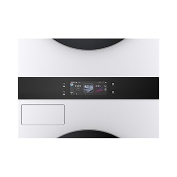 LG WashTower WD-S1818EW  自動洗滌劑容器正視圖，顯示洗滌劑槽配置。