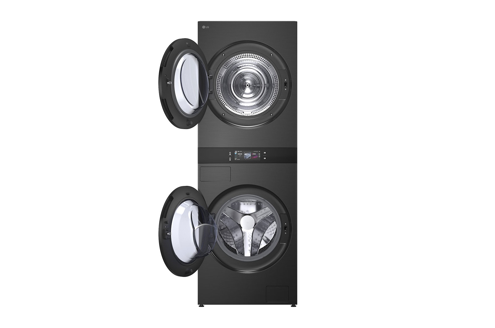 LG WashTower W0W5DBPKZHD 搭載 Smart Pairing™ 功能，可自動連結洗衣和乾衣行程。