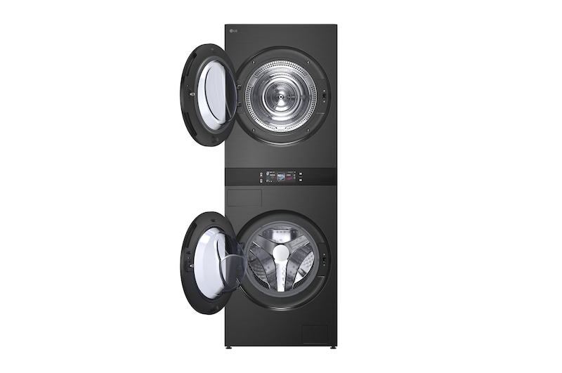 LG WashTower W0W5DBPKZHD 搭載 Smart Pairing™ 功能，可自動連結洗衣和乾衣行程。