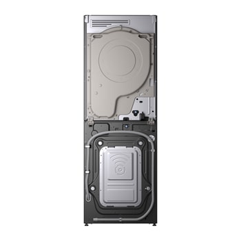 LG WashTower W0W5DBPKZHD 尺寸和安裝指南示意圖。