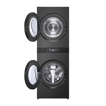 LG WashTower W0W5DBPKZHD 搭載 Smart Pairing™ 功能，可自動連結洗衣和乾衣行程。