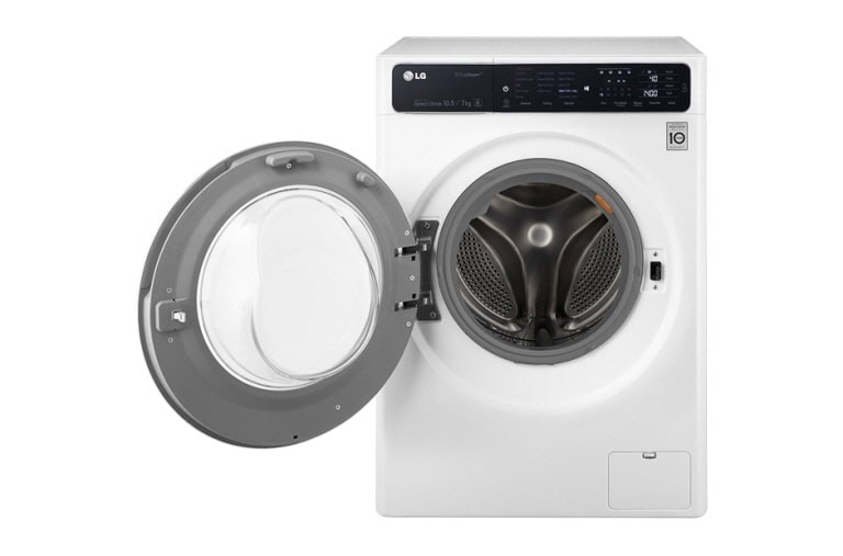 LG 6 Motion DD直驅變頻 蒸氣滾筒洗衣機 絲緞白 / 10.5公斤洗衣容量, 6公斤烘衣容量, F1450HT1W