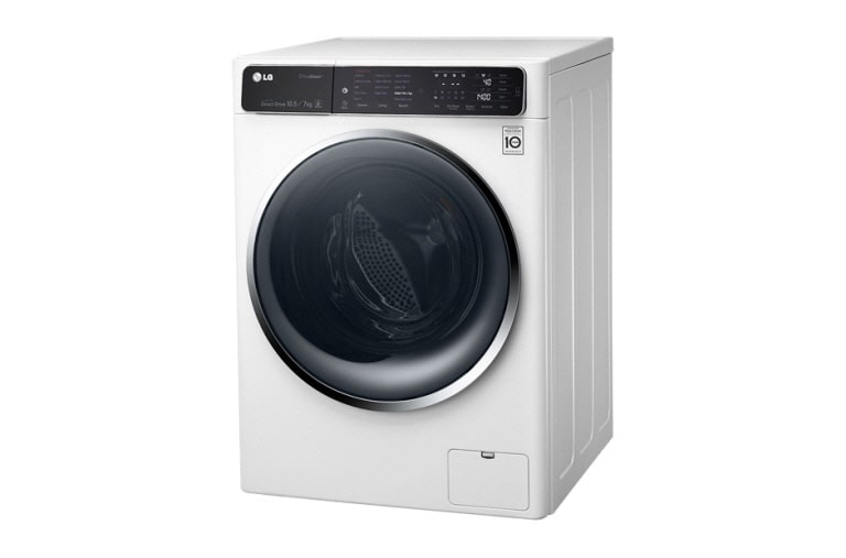 LG 6 Motion DD直驅變頻 蒸氣滾筒洗衣機 絲緞白 / 10.5公斤洗衣容量, 6公斤烘衣容量, F1450HT1W