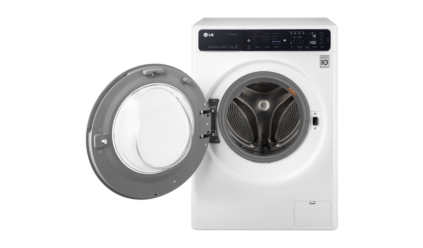 LG 6 Motion DD直驅變頻 蒸氣滾筒洗衣機 絲緞白 / 10.5公斤洗衣容量, 6公斤烘衣容量, F1450HT1W